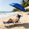 Clip On Chair Parasol - UPF 50+ Double Canopy | Beach Chair Umbrella view 4