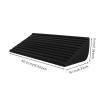 Squats Wedge Foam Slant Board Stable Incline Wedge for Fitness Enthusiasts, Athletes, Home Gym, Black, Stepped Section 40.5x16x6cm view 2