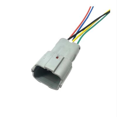 XDKTHMPS XG7061-1.8-11/21 MG640337-5 MG610335-5 Waterproof Black Pa66 6Pin Way Male Female Connector 1pcs(Grey M)