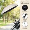 YARNOW Baby Pram Umbrella with Adjustable Clamp, Universal Children Buggy Sun-Proof Parasol for Pushchair, Strollers, Baby Stroller Umbrella Sunshade view 3