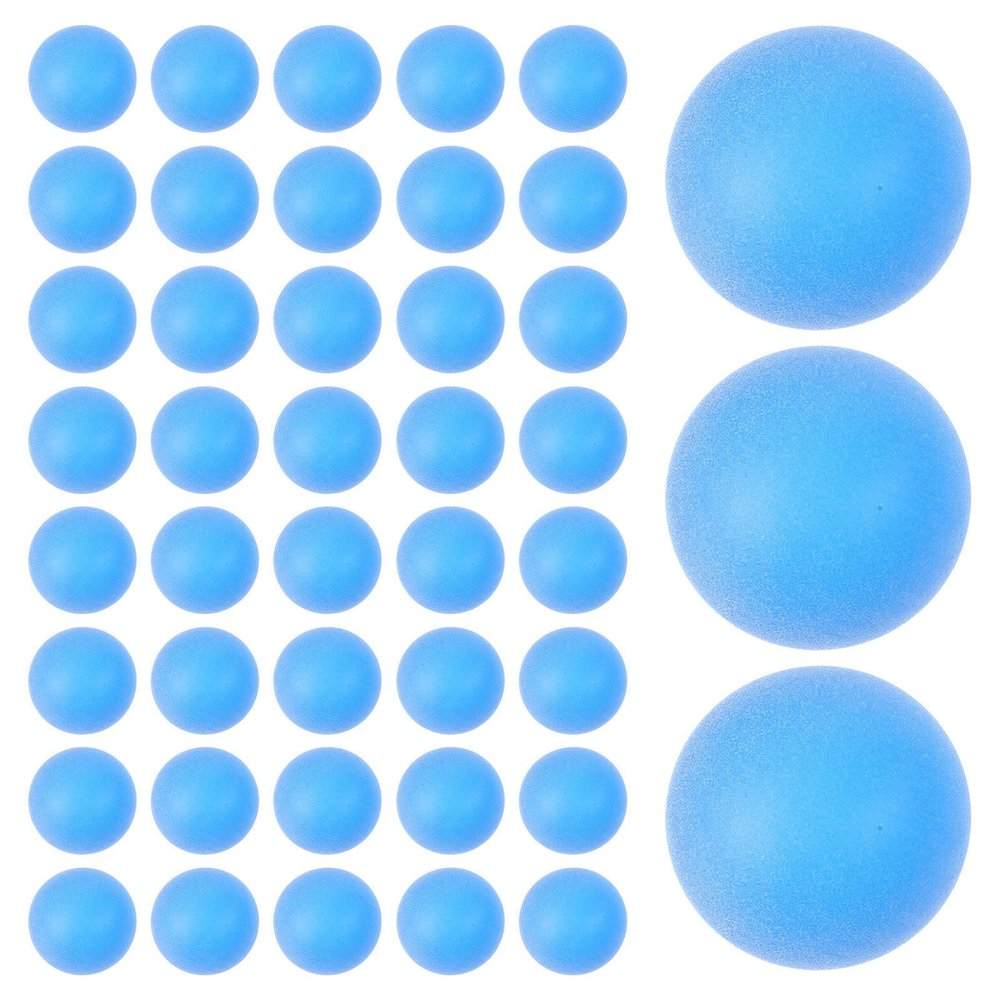 WRITWAA 200pcs Blank Lottery Balls - 40mm Seamless Dark Blue Bingo Raffle Balls - Colored Ping Pong for School Carnival Supplies & Interactive Games