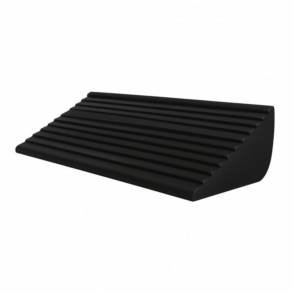 Aosekaa Squats Wedge Foam Slant Board Compact Incline Wedge for Squats, Black, Stepped Section 40.5x16x6cm