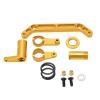 Shenprymic Aluminum Alloy Steering Assembly Set for JLB Truck Series 1/10 RC Car Gold, Includes Spring, Copper Sleeves, Screws, Gasket view 1