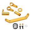 Shenprymic Aluminum Alloy Steering Assembly Set for JLB Truck Series 1/10 RC Car Gold, Includes Spring, Copper Sleeves, Screws, Gasket view 2