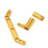 Shenprymic Aluminum Alloy Steering Assembly Set for JLB Truck Series 1/10 RC Car Gold, Includes Spring, Copper Sleeves, Screws, Gasket view 3