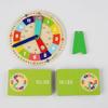 ZQsmgs Wooden Teaching Clock, Color Coded Time Learning Clock Model view 2