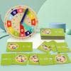 ZQsmgs Wooden Teaching Clock, Color Coded Time Learning Clock Model view 3