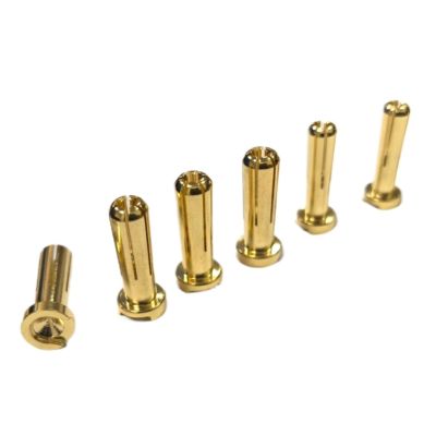 RC Car Repair Kit for Rc Car 2/6Pcs 4/5Mm Bullet Banana Plug Connector Male Plated Conductivity Secure Upgrade Parts Modify Accessories