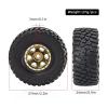 RC Car Repair Kit for Traxxas for TRX4M for SCX24 AX24 for FCX24 1/18 1/24 RC Crawler Car 57mm 1.0" Beadlock Wheel Tire Set Upgrade Parts Accessories view 2