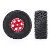 RC Car Repair Kit for Traxxas for TRX4M for SCX24 AX24 for FCX24 1/18 1/24 RC Crawler Car 57mm 1.0" Beadlock Wheel Tire Set Upgrade Parts Accessories view 3