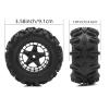 RC Car Tires Rims for Traxxas for E-Revo for HSP 94186 16208 16209 16210 for WLtoys 144001 GRM16 1/14 1/16 RC 90MM Rubber Wheel Tires Crawler Truck view 2