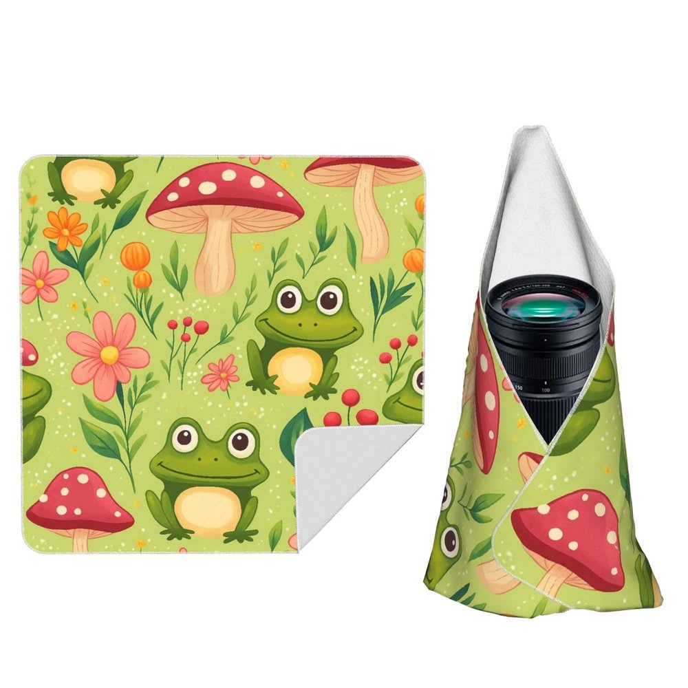 NISJUBFNE Cute Cartoon Frog, Mushroom and Floral Self-Adhesive Magic Cloth