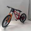Generisch 1:8 Alloy Downhill Bike Model with Double Suspension, Mini Bicycle Decoration Gift, 3 Colours (Red) view 2
