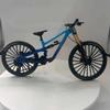 Generisch 1:8 Alloy Downhill Bike Model with Double Suspension, Mini Bicycle Decoration Gift, 3 Colours (Blue) view 3