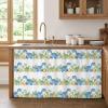 Cartoon Dinosaur Cabinet Curtains for Kitchen 32"W x 55"L, Modern Green Blue Dino Egg Animal Nursery Pantry Curtain Skirt Magic Tape Short Curtains Privacy Panel for Utility Closet Bathroom view 1