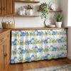 Cartoon Dinosaur Cabinet Curtains for Kitchen 32"W x 55"L, Modern Green Blue Dino Egg Animal Nursery Pantry Curtain Skirt Magic Tape Short Curtains Privacy Panel for Utility Closet Bathroom view 3