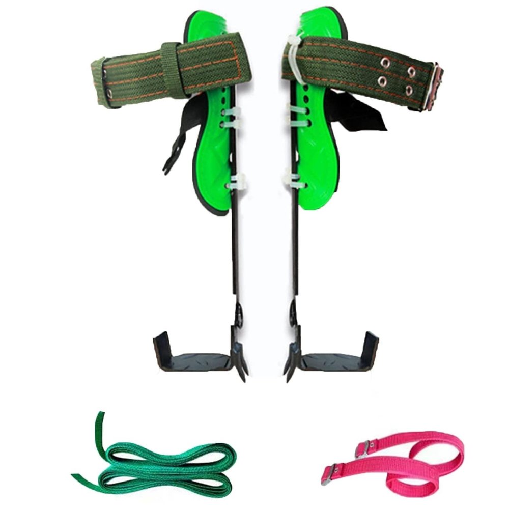 Tree Climbing Equipment, Spikes Set, Gear Adjustable Long Tool Pedal for Picking Fruit