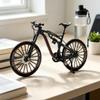 Generisch 1:12 Alloy Mountain Bike Model with Double Suspension, Mini Bicycle Decoration Gift, 3 Colours (Black) view 2