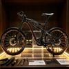 Generisch 1:12 Alloy Mountain Bike Model with Double Suspension, Mini Bicycle Decoration Gift, 3 Colours (Black) view 3
