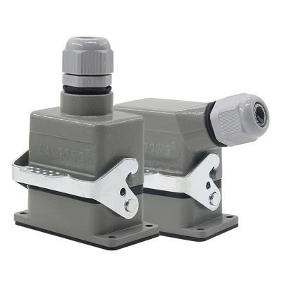 HDC-HE-006 Rectangular Heavy Duty Connector Six Pin Waterproof Socket 500V 16A
