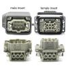 HDC-HE-006 Rectangular Heavy Duty Connector Six Pin Waterproof Socket 500V 16A view 4