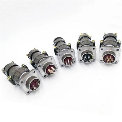 Aviation Connector P20K6Q P20J2Q Cable Socket 2pin 3pin 4pin 5pin 7Pin Metal P20J11Q 2Pcs
