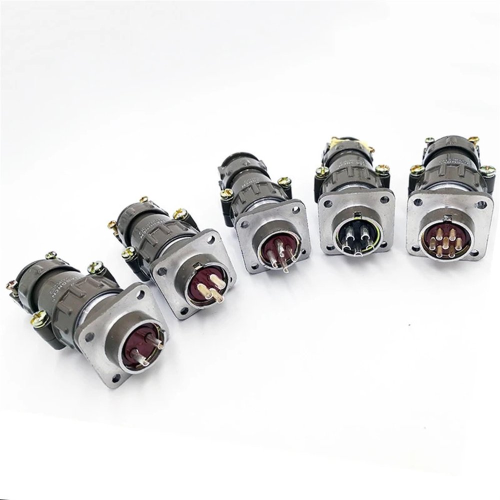 Aviation Connector P20K6Q P20J2Q Cable Socket 2pin 3pin 4pin 5pin 7Pin Metal P20J11Q 2Pcs