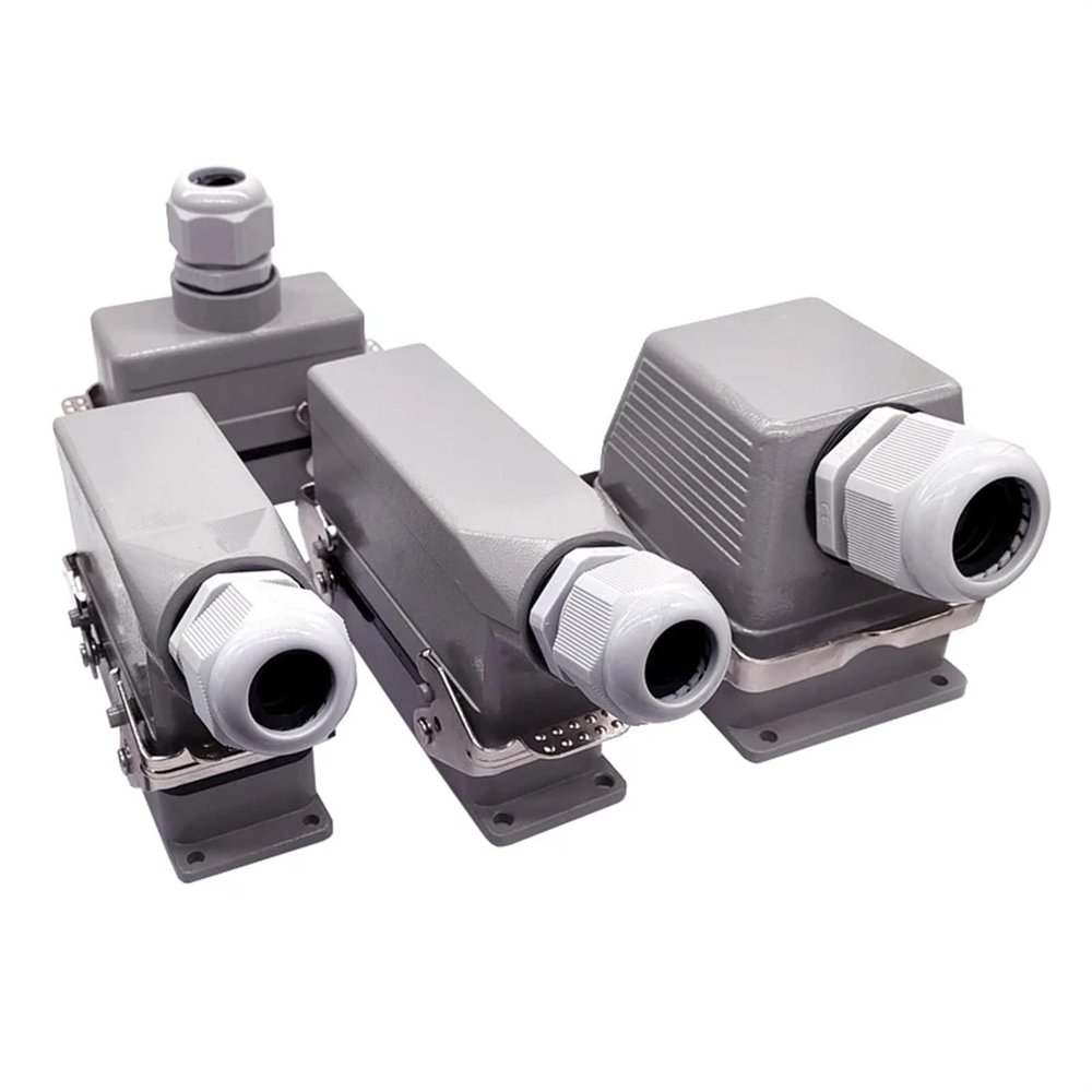 Heavy Duty Connectors HDC-HE-006 010 016 024 032 048 16A Screw Connection 500V Connector 1Pcs