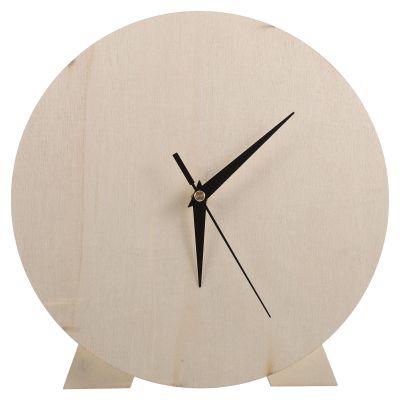 balacoo Blank Wooden Clock Dial for Painting, Round DIY Clock Face Educational Tool with Unique Natural Aesthetic Design, in Classroom or Nursery Decoration