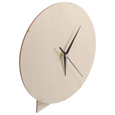 Anneome Wooden Clock Dial for Bedrooms and Nursery, Round Blank Painting Clock with Easy Assembly, Educational Tool, Unique Design and Natural Beige Wood Material for Creative Home Decor