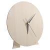 HEALLILY Blank Round Wooden Clock Dial Plate for DIY Painting and Educational Tool, Smooth Surface Clock Face for Bedrooms and Classroom Home Decor, Natural Beige Material view 1