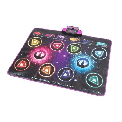 FTVOGUE Electronic Dance Mat Interactive Game Pad Dual Player Music Dance Mat Toys with Built in Music and LED Lights for Kids Home Play