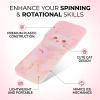 UPALDHOU Figure Skating Turning Board, Plastic Cute Cat Balance Training Ice Skating Trainer for Gymnasts Practice Tool Pink view 4