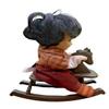 Animated Haunted Rocking Horse Doll Creepy Halloween Decor Decoration Prop - Talks Moves - Tabletop Size 9 in (Orange, 9 in) view 3