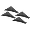 Chrees Carbon Fiber Style Rear Bumper Diffuser, with Tape and Screws for Universal view 3
