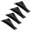 Chrees Carbon Fiber Style Rear Bumper Diffuser, with Tape and Screws for Universal view 4