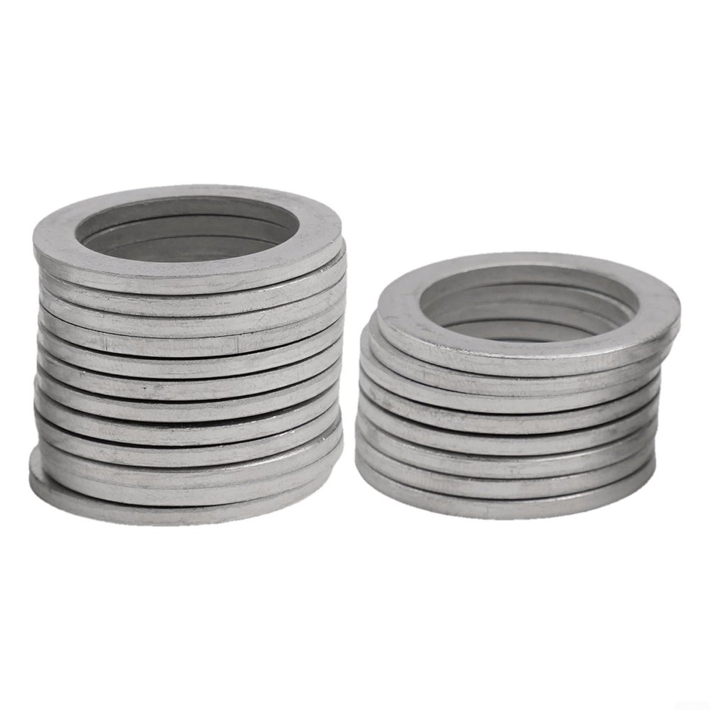 20mm Oil Drain Crush Washer Gasket 94109-20000 Aluminum Seal Ring for Honda for acura Engine - 20 Pack Silver