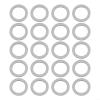 20mm Oil Drain Crush Washer Gasket 94109-20000 Aluminum Seal Ring for Honda for acura Engine - 20 Pack Silver view 2