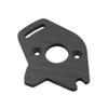 RC car Components Compatible with TRAXXAS for Slash 4x4 for Hoss 4X4 for Stampede 4X4 1/10 RC Car Upgrade Parts Carbon Fiber Pattern Motor Mount Plate view 2