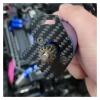 RC car Components Compatible with TRAXXAS for Slash 4x4 for Hoss 4X4 for Stampede 4X4 1/10 RC Car Upgrade Parts Carbon Fiber Pattern Motor Mount Plate view 4