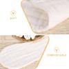 HOMSFOU 12pcs Reusable Muslin Diapers and Washcloths for Newborns, Breathable Lightweight Gauze Towels with Peanut Shape Design, the Go Use view 3