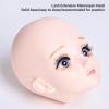 Lash Extension Mannequin Head, Eyelash Practice Mannequin Head for Beginners, Reusable Makeup Mannequin Doll Head with Realistic Face and Hollow Base, Plastic + Synthetic Fiber for view 4