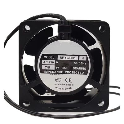 UF-6030B23 60 * 30MM 110V/230V 6CM 7/5W Cooling Fan