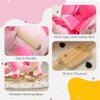 Ride on Unicorn with 32 Songs, Toddler Rocker Toy with Wooden Base Seat Safety Belt for 1.5-3 Year Old, Pink view 3