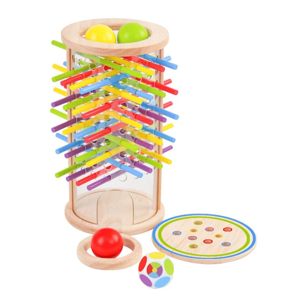 ZQsmgs Wooden Stick Pull Balance Game, Fine Motor Skills Toy Gifts