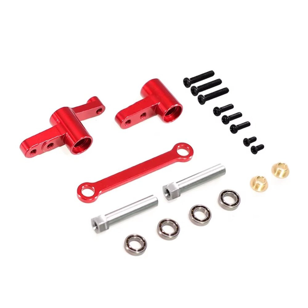 DIQYRS RC Repair Parts Compatible with MJX for Hyper Go 14210 14209 H14BM 1/14 RC Car Upgrade Parts Accessories Metal Bearing Steering Shaft Connecting Rod