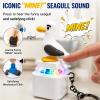 Seagull Mine Button Keychain, Rechargeable Keyboard Fidget Clicker, Mechanical Click Fidget Desk Toy Portable Stress Relief Keychain for Adults (2Pcs) view 3