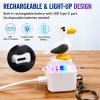 Seagull Mine Button Keychain, Rechargeable Keyboard Fidget Clicker, Mechanical Click Fidget Desk Toy Portable Stress Relief Keychain for Adults (2Pcs) view 4