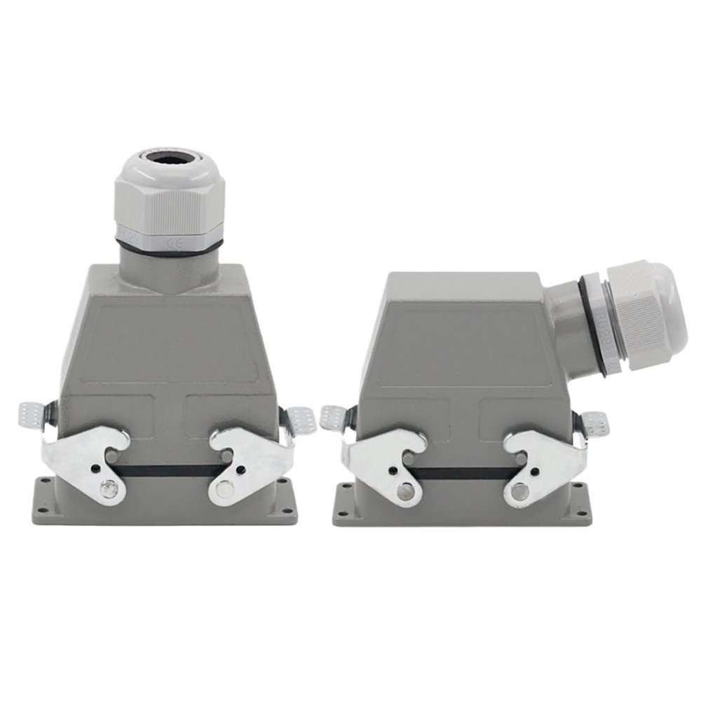 BSQGUEWD 1pcs Heavy-Duty Connector 32-pin 46-pin Cold-Pressed Rectangular and Socket HDC-HEE-032-046 16A
