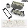 BSQGUEWD 1pcs Heavy-Duty Connector 32-pin 46-pin Cold-Pressed Rectangular and Socket HDC-HEE-032-046 16A view 4